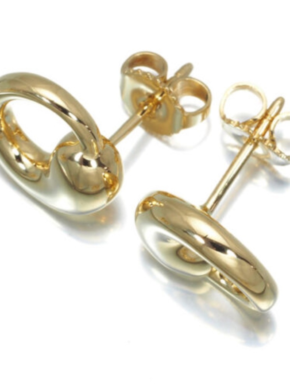 Tiffany & Co. Peretti 18K Yellow Gold 5.7 Gram .45" Eternal Circle Stud Earrings